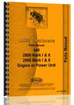 Parts Manual for Allis Chalmers 2900 Engine