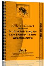 Parts Manual for Allis Chalmers B-1 Lawn & Garden Tractor