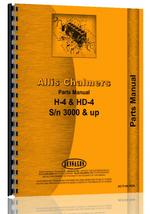 Parts Manual for Allis Chalmers H4 Crawler
