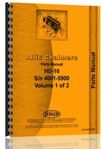 Parts Manual for Allis Chalmers HD16FC Crawler