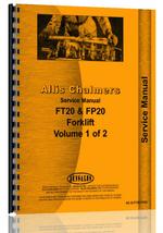 Service Manual for Allis Chalmers F 30 Forklift