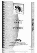 Parts Manual for Adams 512 Grader