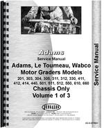 Service Manual for Adams 312 Grader