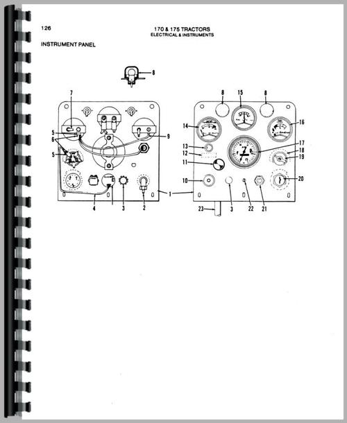 Parts Manual for Allis Chalmers 170 Tractor Sample Page From Manual