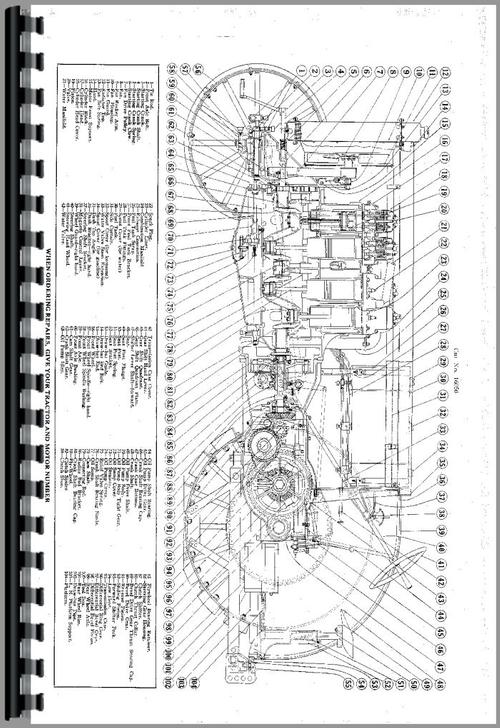 Parts Manual for Allis Chalmers 18-30 Tractor Sample Page From Manual