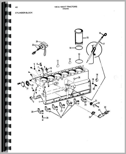 Parts Manual for Allis Chalmers 190 Tractor Sample Page From Manual