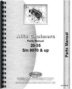 Parts Manual for Allis Chalmers 20-35 Tractor