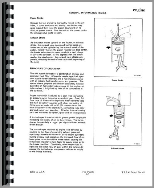 Service Manual for Allis Chalmers 210 Tractor Sample Page From Manual