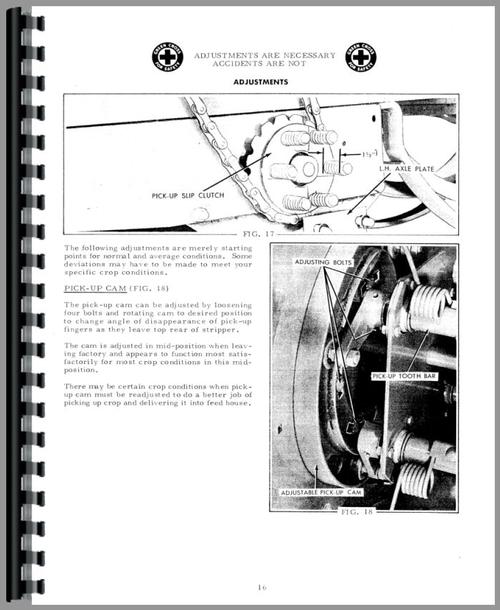 Operators Manual for Allis Chalmers 303 Baler Sample Page From Manual