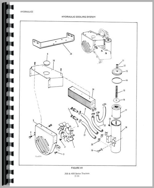 Service Manual for Allis Chalmers 310D Lawn & Garden Tractor Sample Page From Manual