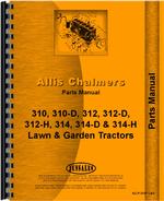 Parts Manual for Allis Chalmers 312D Lawn & Garden Tractor