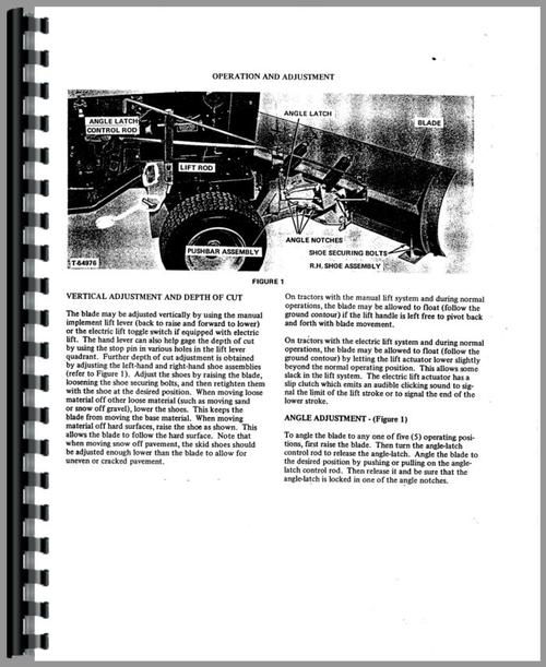 Operators Manual for Allis Chalmers 314 Lawn & Garden Tractor Sample Page From Manual
