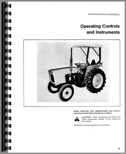 Operators Manual for Allis Chalmers 430 Farm Loader Sample Page From Manual