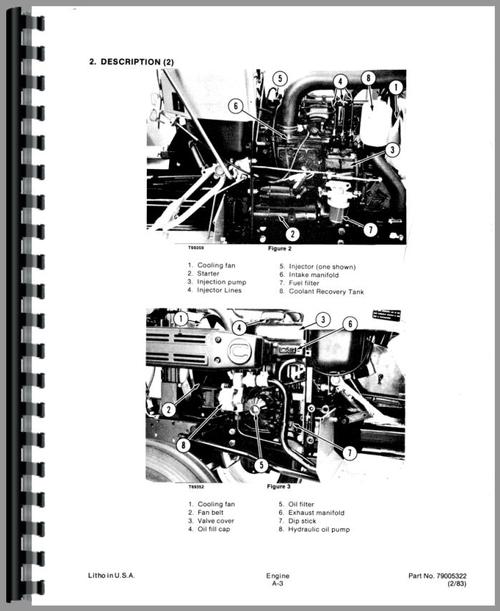 Service Manual for Allis Chalmers 5015 Tractor Sample Page From Manual