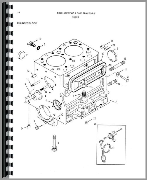 Parts Manual for Allis Chalmers 5030 Tractor Sample Page From Manual