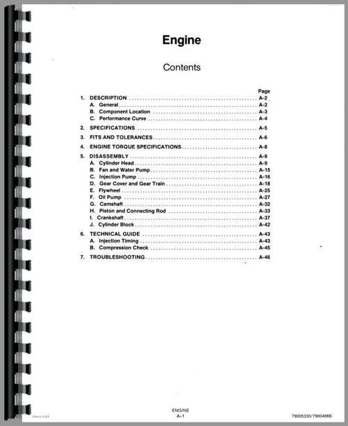 Service Manual for Allis Chalmers 5230 Tractor Sample Page From Manual