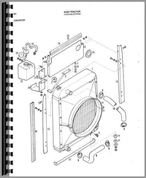 Parts Manual for Allis Chalmers 6060 Tractor Sample Page From Manual