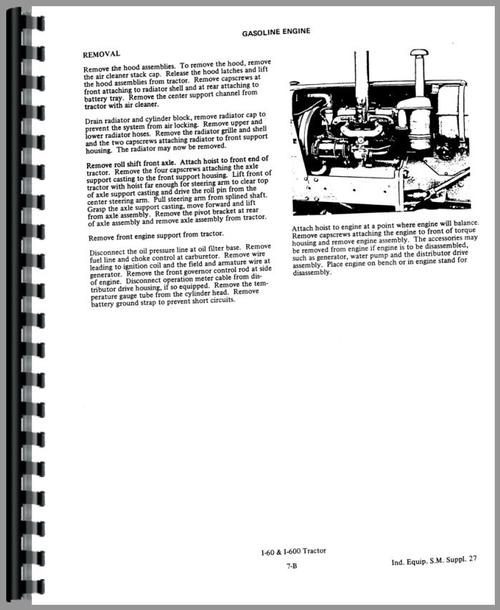 Service Manual for Allis Chalmers 614 Forklift Sample Page From Manual