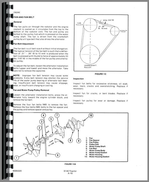 Service Manual for Allis Chalmers 6140 Engine Sample Page From Manual