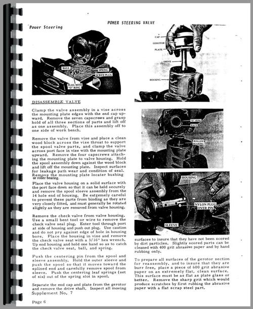 Service Manual for Allis Chalmers 615 Tractor Loader Backhoe Sample Page From Manual
