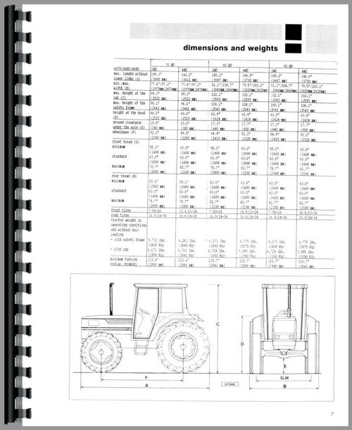 Service Manual for Allis Chalmers 6680 Tractor Sample Page From Manual