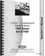 Operators Manual for Allis Chalmers 7000 Tractor