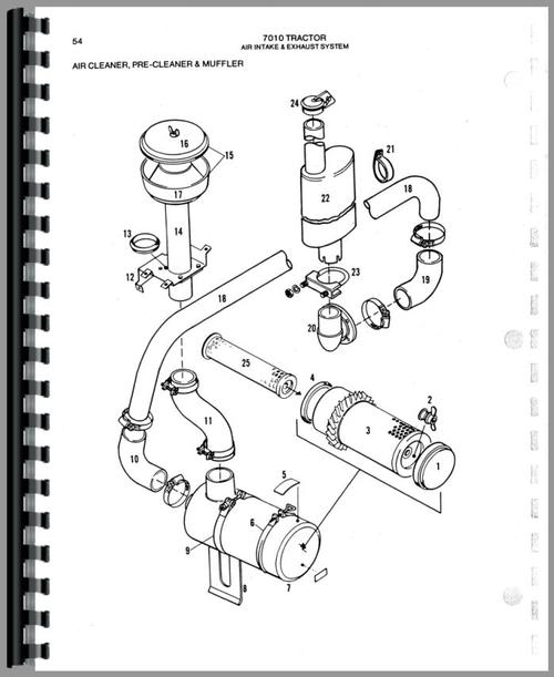 Parts Manual for Allis Chalmers 7010 Tractor Sample Page From Manual