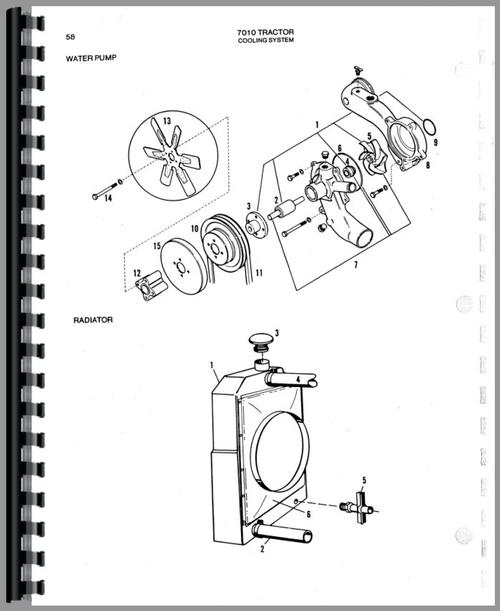 Parts Manual for Allis Chalmers 7010 Tractor Sample Page From Manual