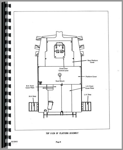 Service Manual for Allis Chalmers 816 Tractor Loader Backhoe Sample Page From Manual