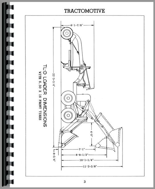Operators & Parts Manual for Allis Chalmers D Industrial Loader Attachment Sample Page From Manual