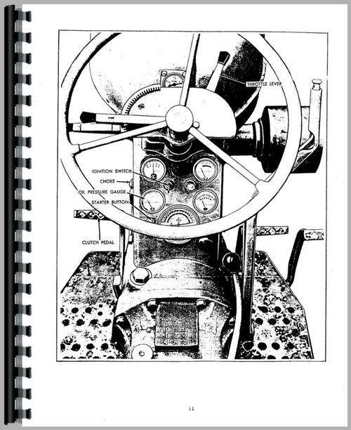 Operators Manual for Allis Chalmers D14 Tractor Sample Page From Manual
