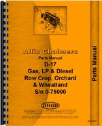 Parts Manual for Allis Chalmers D17 Tractor