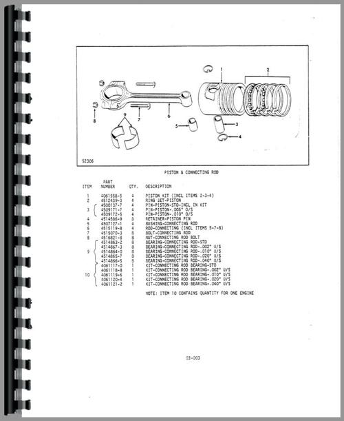 Parts Manual for Allis Chalmers FPL40-24 Forklift Sample Page From Manual