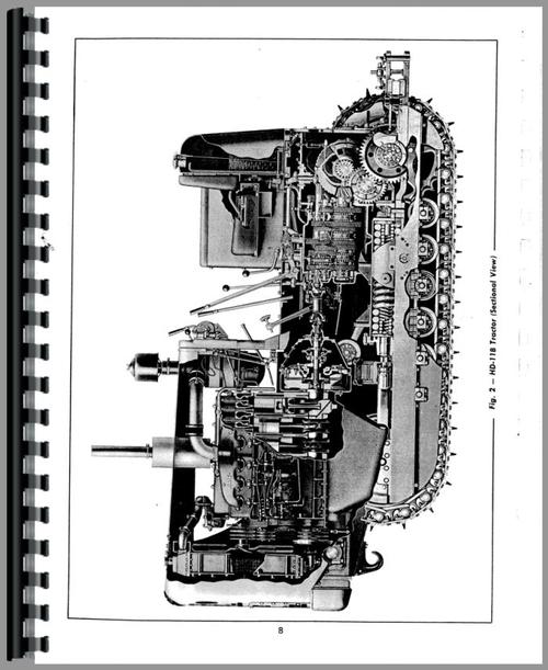 Service Manual for Allis Chalmers HD11 Crawler Sample Page From Manual