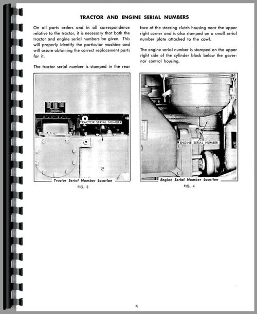 Operators Manual for Allis Chalmers HD15 Crawler Sample Page From Manual