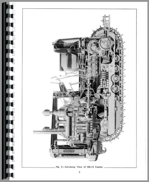 Service Manual for Allis Chalmers HD15 Crawler Sample Page From Manual