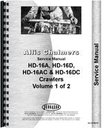 Service Manual for Allis Chalmers HD16D Crawler