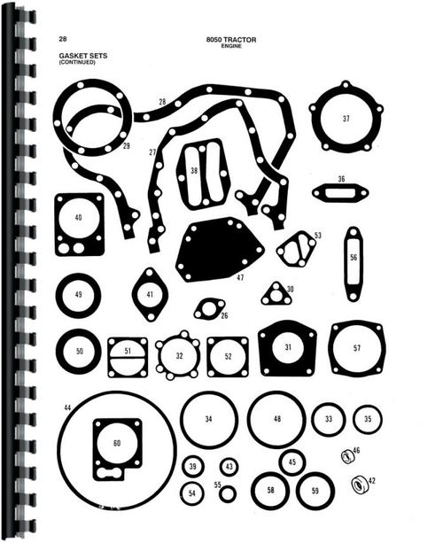 Parts Manual for Allis Chalmers 8050 Tractor Sample Page From Manual