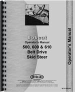 Operators Manual for Bobcat 500 Skid Steer Loader