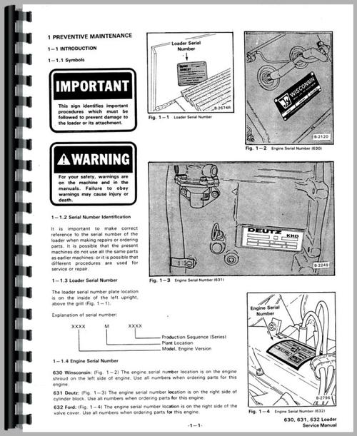 Service Manual for Bobcat 630 Skid Steer Loader Sample Page From Manual