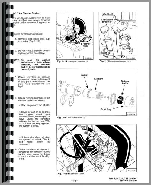 Service Manual for Bobcat 722 Skid Steer Loader Sample Page From Manual