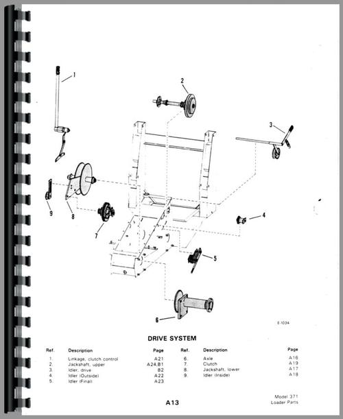 Parts Manual for Bobcat M-700 Skid Steer Loader Sample Page From Manual