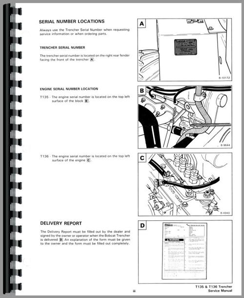 Service Manual for Bobcat T136 Skid Steer Loader Sample Page From Manual
