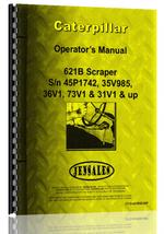 Operators Manual for Caterpillar 621B Tractor Scraper
