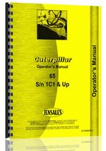 Operators Manual for Caterpillar 65 Crawler