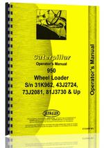 Operators Manual for Caterpillar 950 Wheel Loader