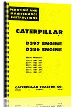 Operators Manual for Caterpillar D397 Engine
