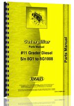 Parts Manual for Caterpillar 11 Grader