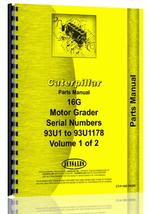 Parts Manual for Caterpillar 16G Grader