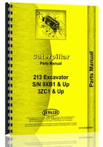 Parts Manual for Caterpillar 213 Excavator